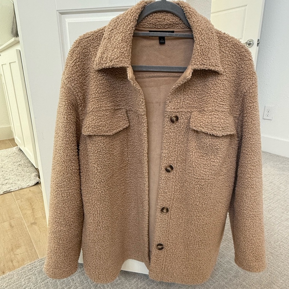 Banana Republic Sherpa Shacket - Small